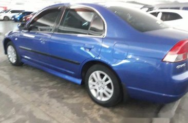 Selling Blue Honda Civic 2003 Manual Gasoline at 120000 km 