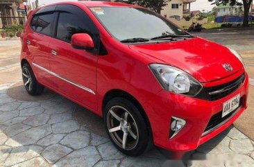 Red Toyota Wigo 2015 for sale in Cebu 