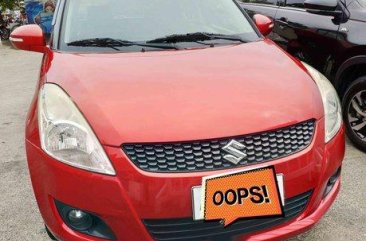 Red Suzuki Swift 2015 Manual Gasoline for sale