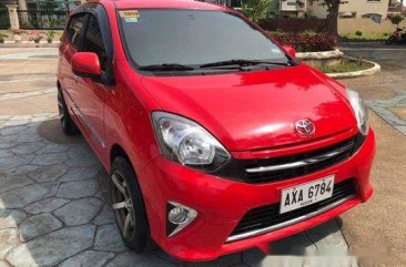 Red Toyota Wigo 2015 for sale in Cebu 