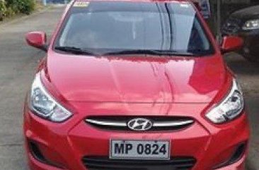 Red Hyundai Accent 2016 Manual for sale 