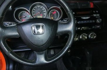 Orange Honda Fit 2005 Automatic for sale 