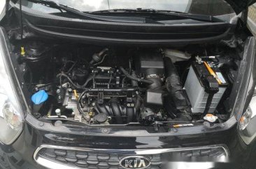 Black Kia Picanto 2016 Manual Gasoline for sale 