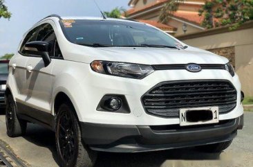 Selling White Ford Ecosport 2017 Automatic Gasoline at 20000 km