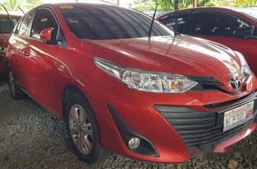 Red Toyota Vios 2018 Manual Gasoline for sale 