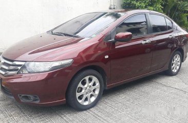 Red Honda City 2013 Automatic Gasoline for sale