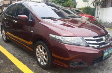 Red Honda City 2013 Automatic Gasoline for sale