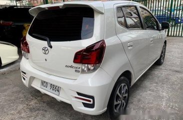 White Toyota Wigo 2017 at 11000 km for sale