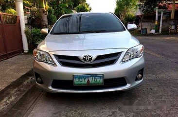 Silver Toyota Corolla Altis 2013 Manual Gasoline for sale