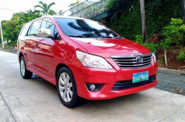 Red Toyota Innova 2013 Manual Diesel for sale