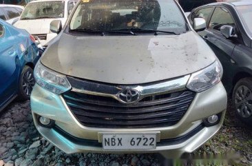 Beige Toyota Avanza 2017 Automatic Gasoline for sale 