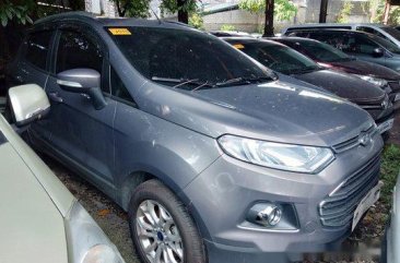 Grey Ford Ecosport 2018 Automatic Gasoline for sale 