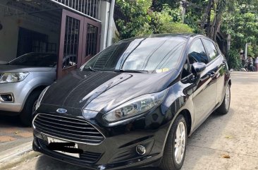 Black Ford Fiesta 2014 Hatchback for sale in Quezon City 