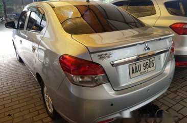 Selling Silver Mitsubishi Mirage G4 2014 Automatic Gasoline at 53042 km 