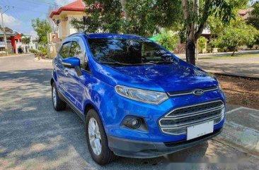 Blue Ford Ecosport 2014 at 74000 km for sale 