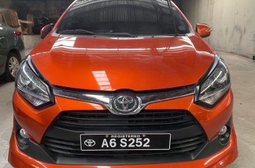 Orange Toyota Wigo 2018 for sale in Quezon City