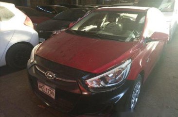 Sell Red 2016 Hyundai Accent Manual Gasoline at 98000 km 