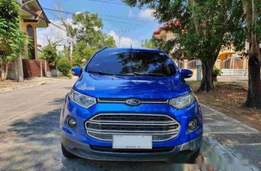 Blue Ford Ecosport 2014 at 74000 km for sale 