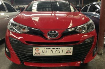 Red Toyota Vios 2019 at 1500 km for sale 