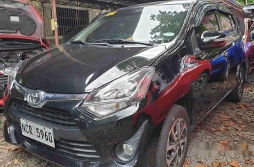 Black Toyota Wigo 2018 Automatic Gasoline for sale