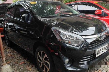Black Toyota Wigo 2018 Automatic Gasoline for sale