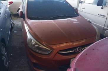 Sell Orange 2016 Hyundai Accent Manual Gasoline at 139000 km 