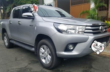 Silver Toyota Hilux 2017 for sale in Quezon City