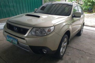 Beige Subaru Forester 2010 Automatic Gasoline for sale 