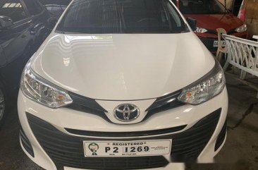 White Toyota Vios 2019 Automatic Gasoline for sale 