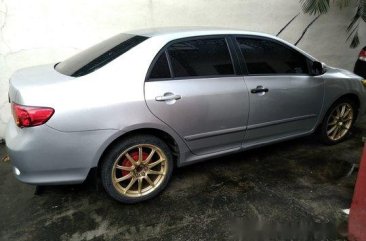 Silver Toyota Corolla Altis 2008 Manual Gasoline for sale 