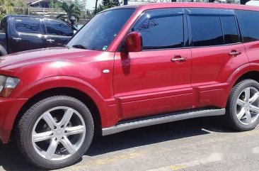 Sell Red 2006 Mitsubishi Pajero Automatic Diesel at 55000 km 