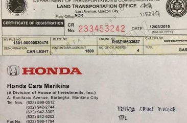 Honda Civic 2015 for sale in Legazpi 