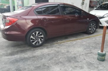 Red Honda Civic 2013 for sale in Quezon City