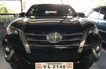 Black Toyota Fortuner 2017 for sale in Quezon City 