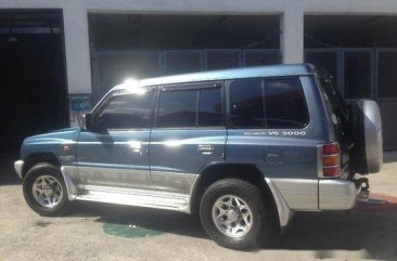 Blue Mitsubishi Pajero 1999 Automatic Gasoline for sale 