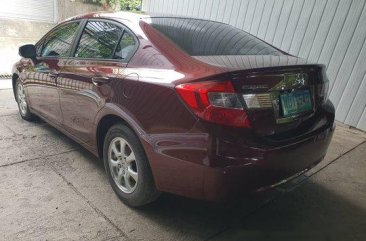 Red Honda Civic 2013 Manual Gasoline for sale in Quezon