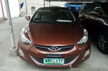 Brown Hyundai Elantra 2013 for sale in Las Pinas 