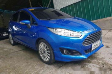 Blue Ford Fiesta 2017 at 30000 km for sale 