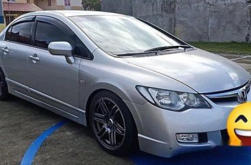 Silver Honda Civic 2008 Manual Gasoline for sale 