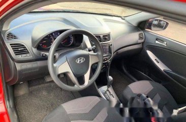 Sell Red 2018 Hyundai Accent Automatic Gasoline at 15000 km