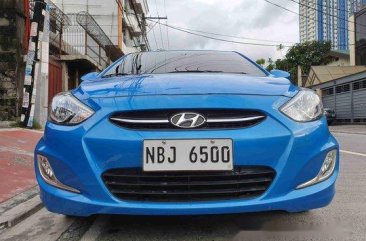 Blue Hyundai Accent 2018 for sale in Quezon City