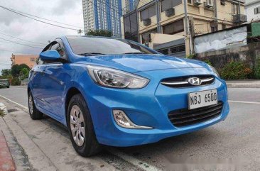 Blue Hyundai Accent 2018 for sale in Quezon City