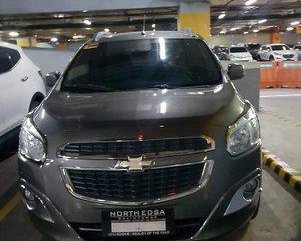 Grey Chevrolet Spin 2015 Automatic Gasoline for sale 