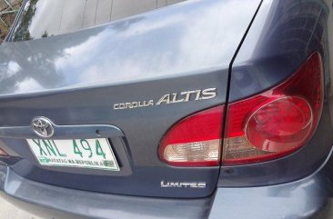 Blue Toyota Corolla 2004 Automatic Gasoline for sale 