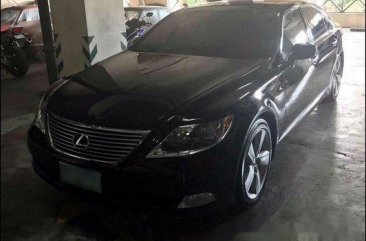 Black Lexus Ls 460 2009 at 10000 km for sale 