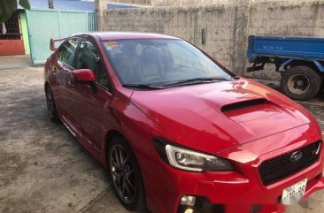 Red Subaru Wrx 2015 Manual Gasoline for sale