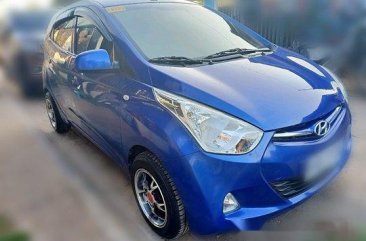 Selling Blue Hyundai Eon 2014 Manual Gasoline at 42232 km