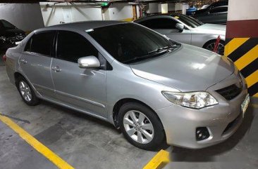 Silver Toyota Corolla Altis 2013 at 121000 km for sale  