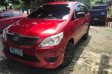 Selling Red Toyota Innova 2014 at 181000 km