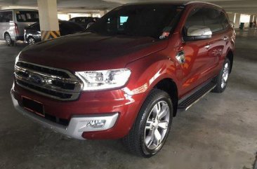 Red Ford Everest 2016 at 40000 for sale in General Salipada K. Pendatun